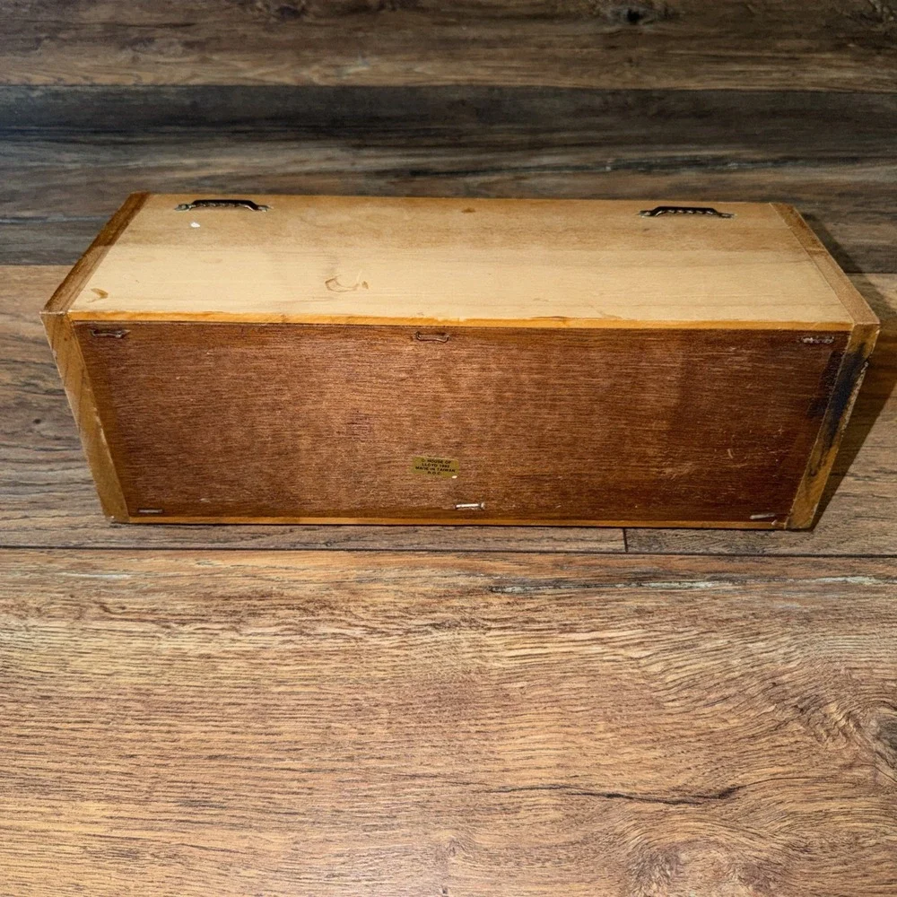Vintage 1992 House of Lloyd Wooden Wall Cassette Tape Holder Rack